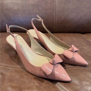 Ann Taylor Slingback Women's Kitten Heeled Shoes, Size 8.5